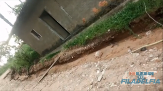 A prefeitura de Filadélfia havia nivelado a rua em 21 de março.