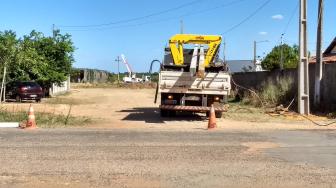 A ampliação dessa vez foi para o Loteamento Cicinato de Sousa, que deve beneficiar as obras no locais.