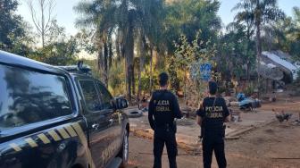 PF investiga a participação de empresários e crackers. Mandados estão sendo cumpridos em Guaraí e Pindorama do Tocantins.