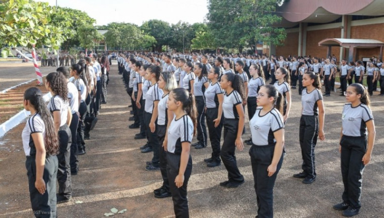 Estudantes de Colégio Militar/Foto: Ascom PM