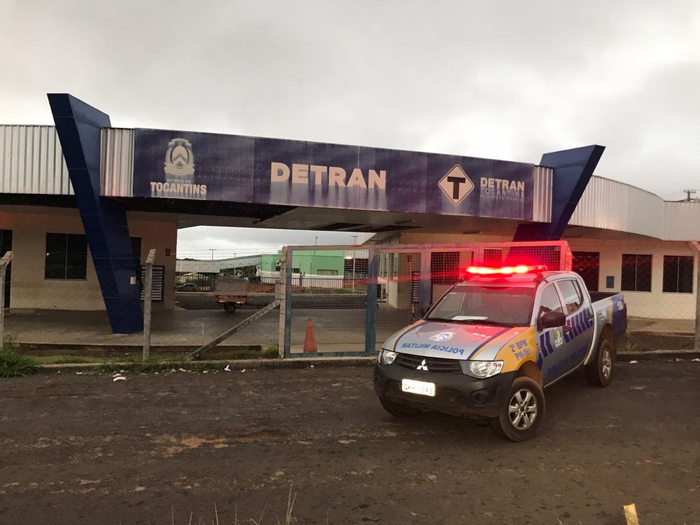 Sede do Detran em Araguaína, norte do Tocantins — Foto: Divulgação/MPE