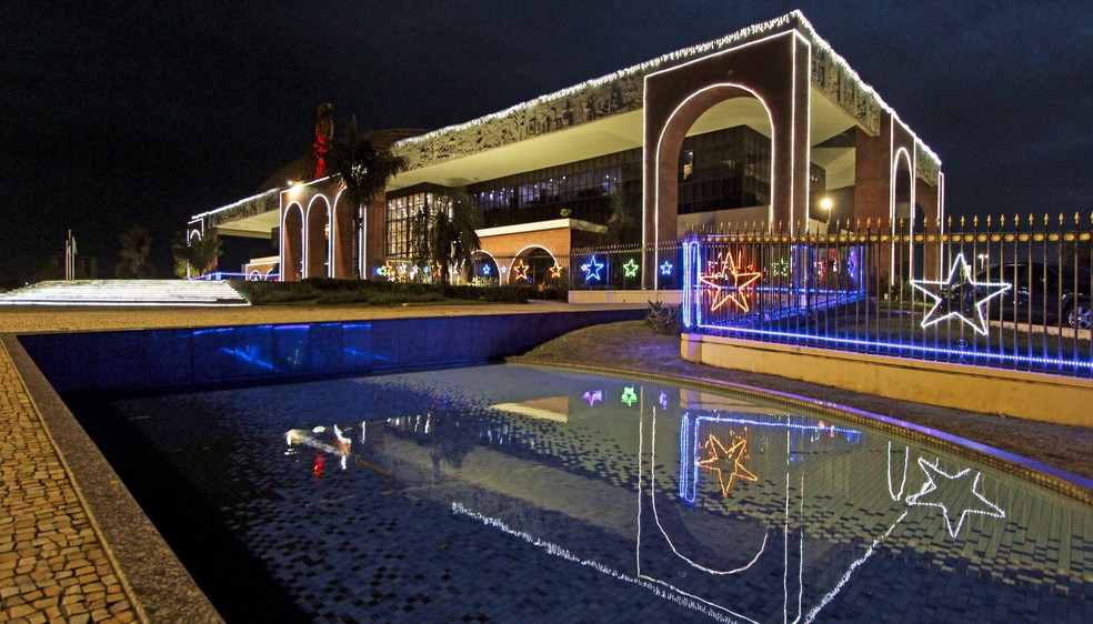 Decoração de Natal do Palácio Araguaia — Foto: Antonio Goncalves/Governo do Tocantins