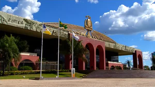 Palácio Araguaia, sede do Governo do Tocantins — Foto: Reprodução/TV Anhanguera