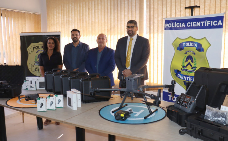 Dispositivos serão utilizados para auxiliar ações dos órgãos periciais tanto na capital quanto no interior. Foto: João Guilherme Lobasz/Governo do Tocantins