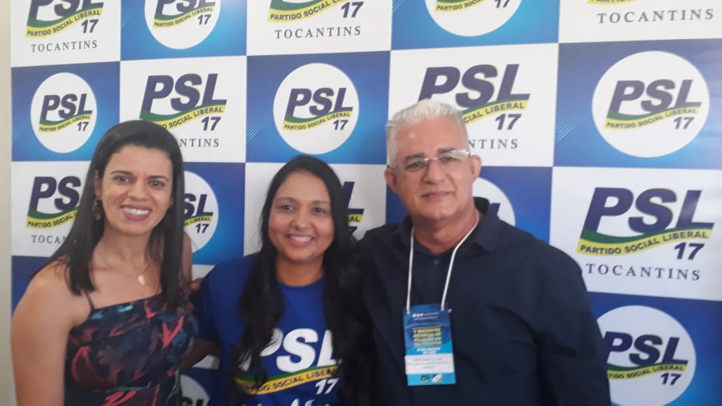 Julliana Paiva (a esquerda), Dep. Estadual do PSL Vanda Monteiro (centro) e Mário Paiva (a direita) — Foto: Divulgação