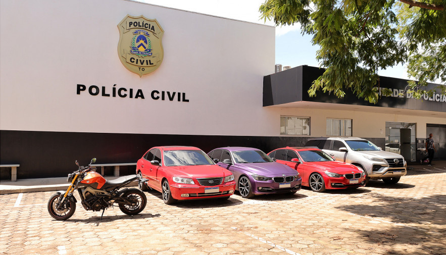 Nesse período, os envolvidos adquiriram diversos veículos de luxo com o dinheiro proveniente da prática criminosa- Foto: Luiz Castro/Governo do Tocantins
