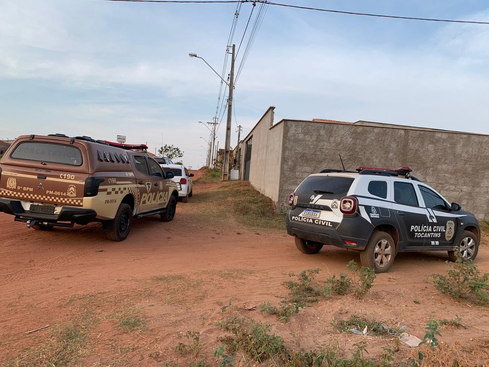 Operação da Polícia Civil cumpriu mandados em Augustinópolis — Foto: SSP/Divulgação