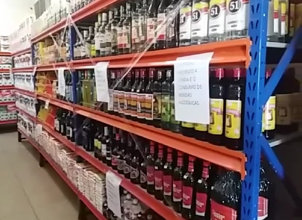 Lei seca proibiu venda de bebidas alcóolicas em Palmas — Foto: Divugação