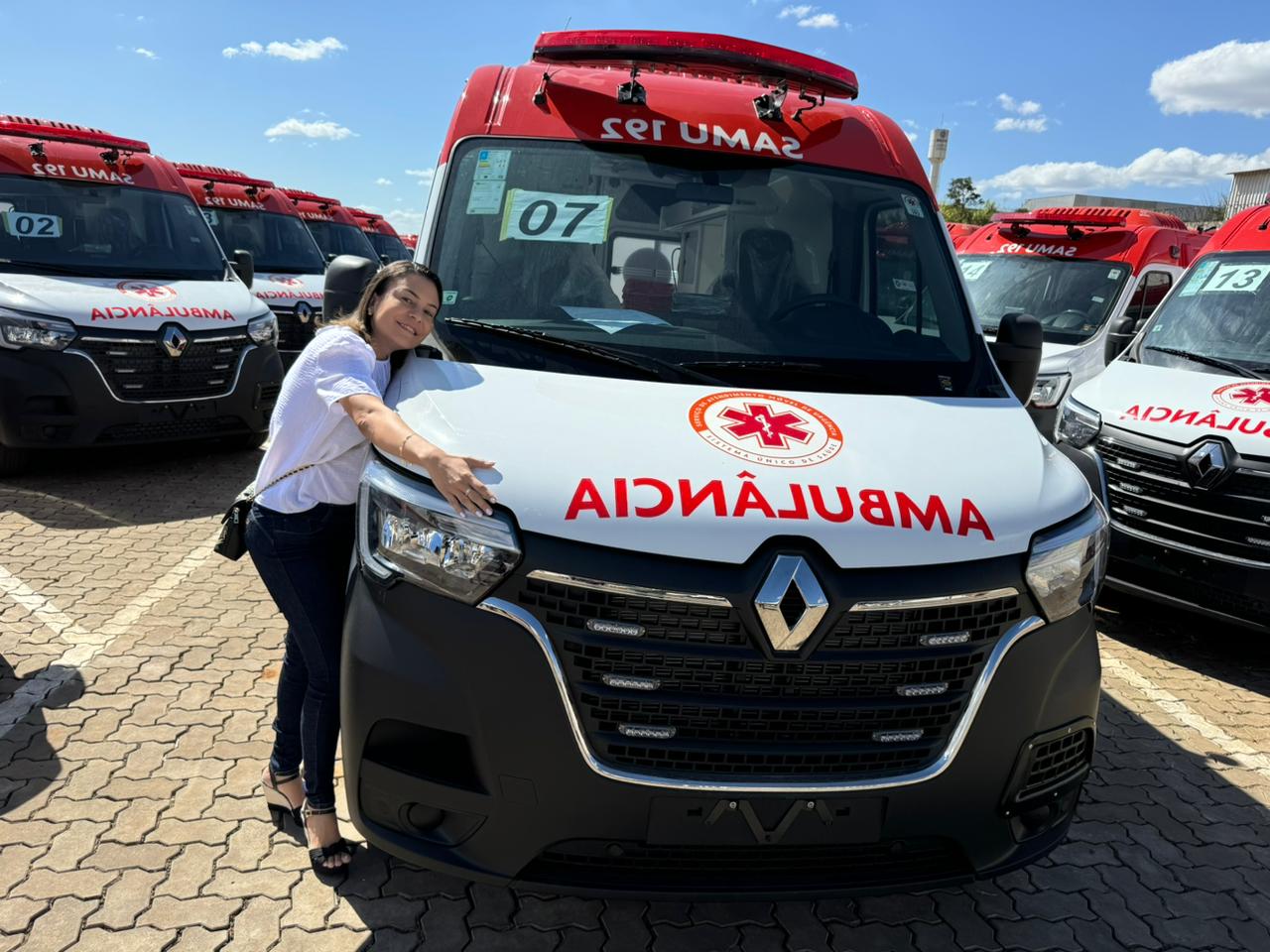 Nova ambulância da SAMU de Filadélfia-TO. — Foto: Divulgação/WhatsApp