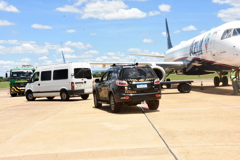 As doses foram entregues no aeroporto de Palmas — Foto: Ezequias Araújo/Governo do Tocantins